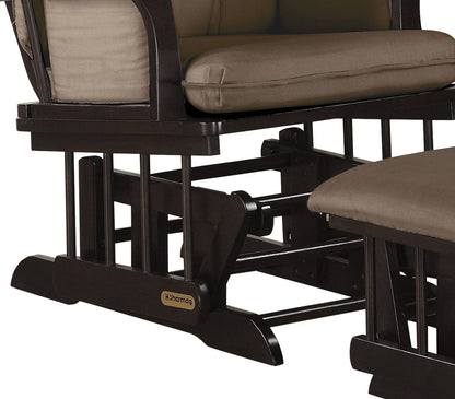 Shermag Peyton Glider & Ottoman - Dark Peat - 7085CB-02-0181
