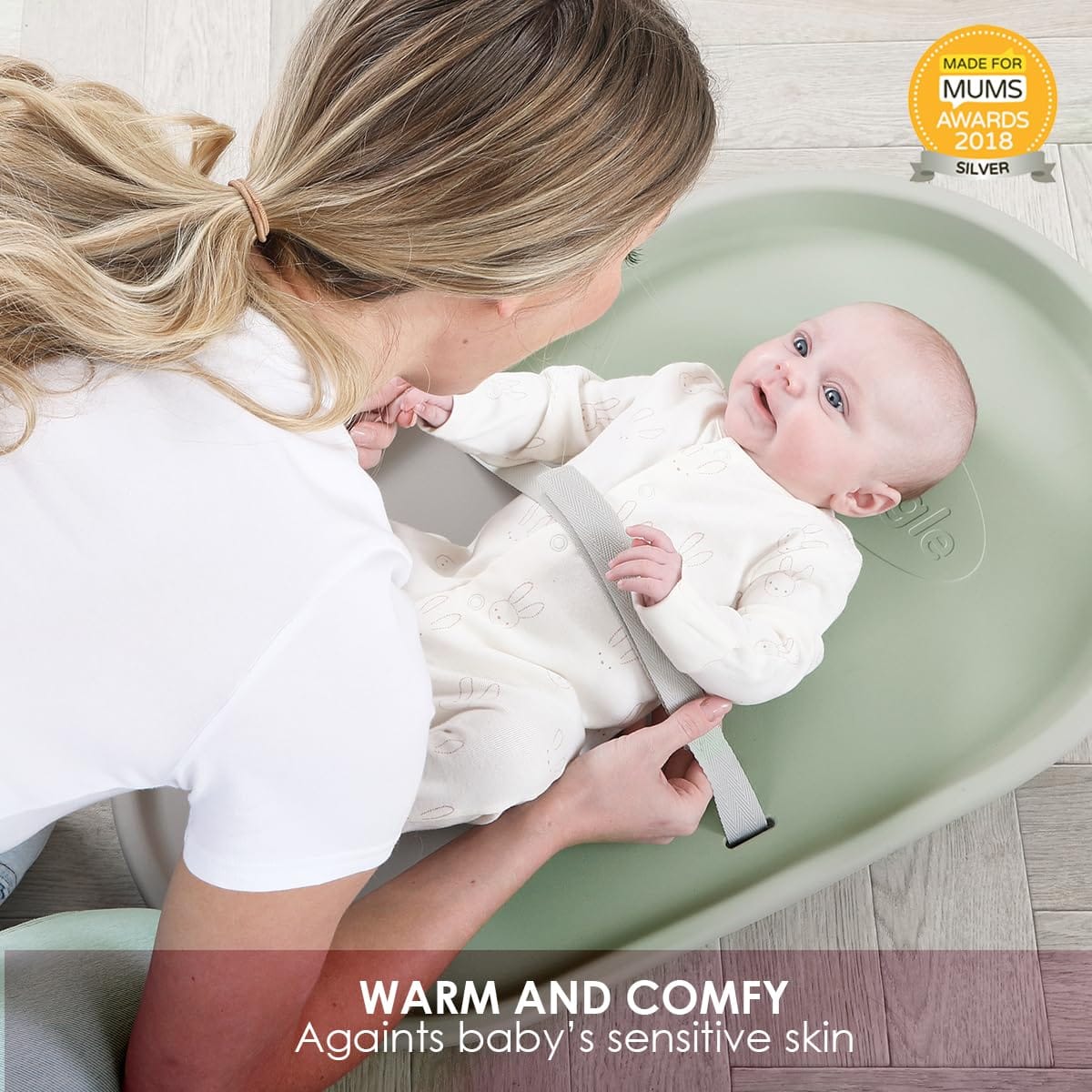 Shnuggle Squishy Changing Mat - Eucalyptus - SHN-SQS-EUC
