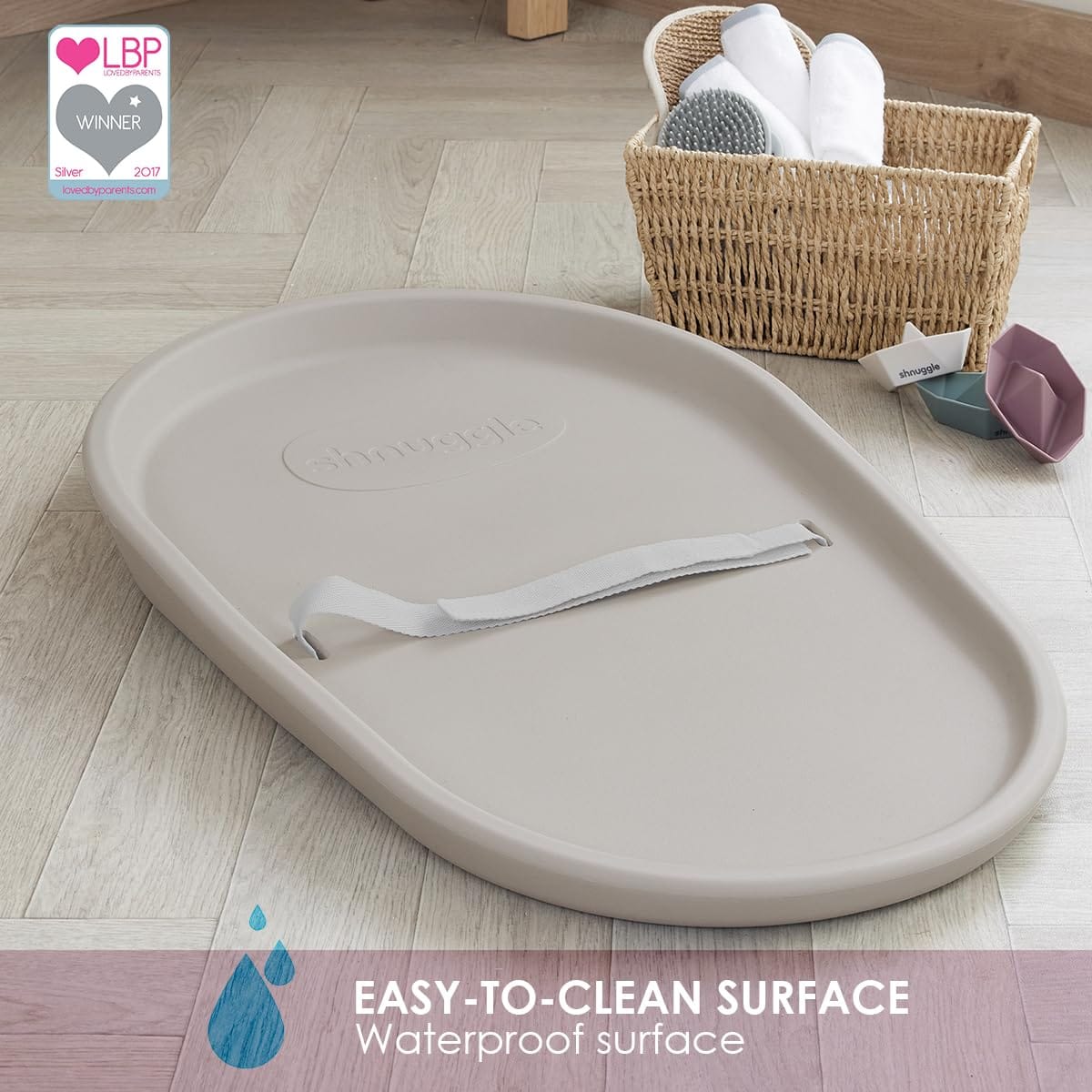 Shnuggle Squishy Changing Mat - Taupe - SHN-SQS-TPE