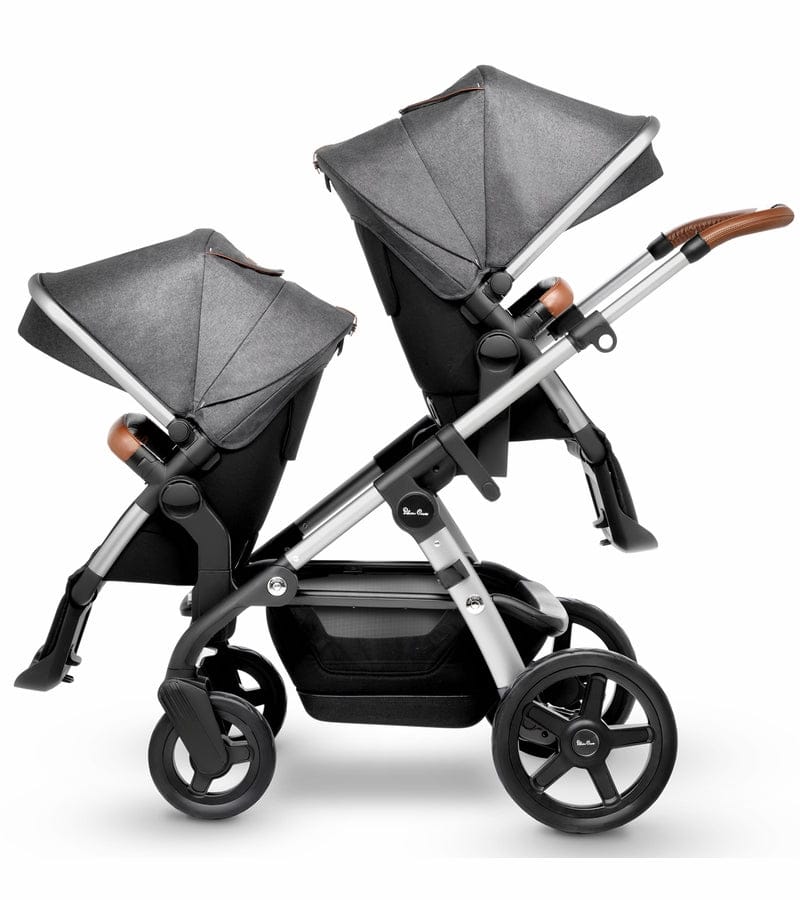 Silver Cross 2019 / 2020 Wave Double Stroller - Granite - SX2170-GRUS-DBL