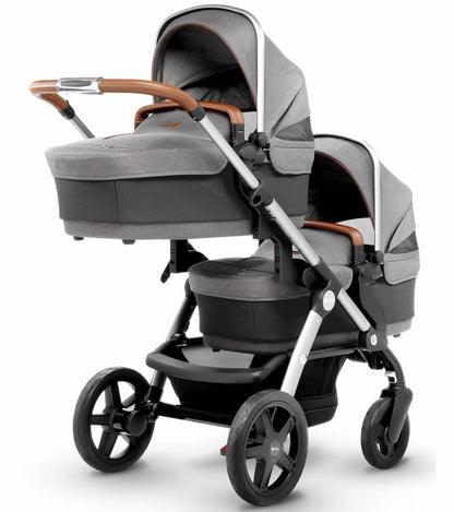 Silver Cross 2019 / 2020 Wave Double Stroller - Sable - SX2170-SBUS-DBL