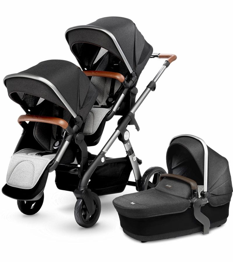Silver Cross 2019 / 2020 Wave Double Stroller - Granite - SX2170-GRUS-DBL