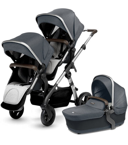 Silver Cross 2019 / 2020 Wave Double Stroller - Slate - SX2170-ATUS-DBL