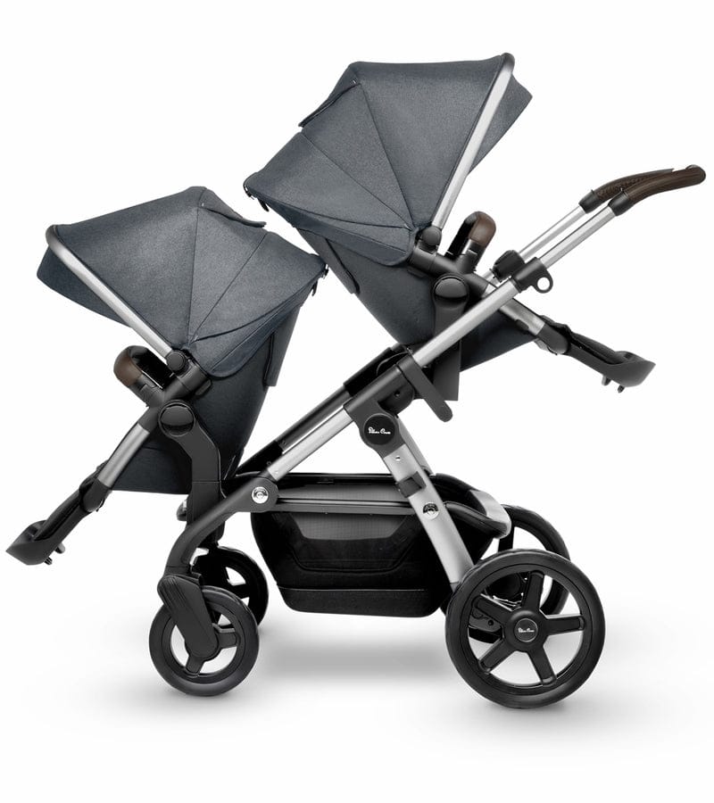 Silver Cross 2019 / 2020 Wave Double Stroller - Slate - SX2170-ATUS-DBL