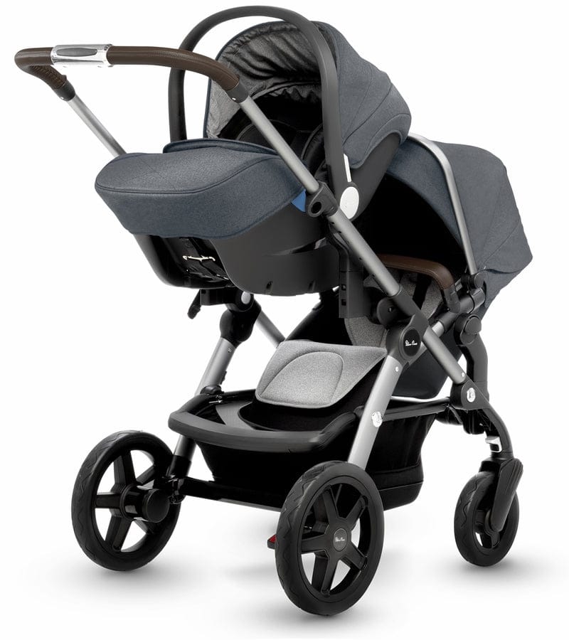 Silver Cross 2019 / 2020 Wave Double Stroller - Slate - SX2170-ATUS-DBL