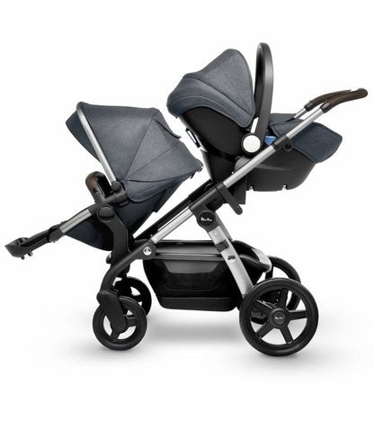Silver Cross 2019 / 2020 Wave Double Stroller - Slate - SX2170-ATUS-DBL