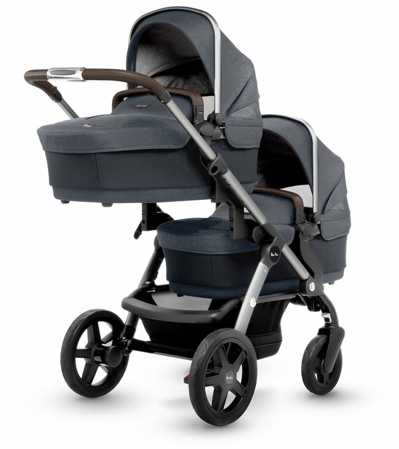 Silver Cross 2019 / 2020 Wave Double Stroller - Slate - SX2170-ATUS-DBL