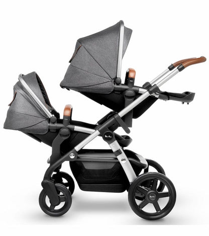 Silver Cross 2019 / 2020 Wave Twin Stroller - Granite - SX2170-GRUS-TWIN