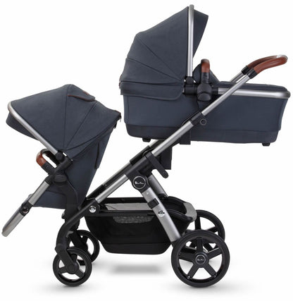Silver Cross 2021 Wave Double Stroller - Indigo - SX2233-IGUS-DBL