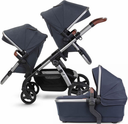 Silver Cross 2021 Wave Double Stroller - Indigo - SX2233-IGUS-DBL