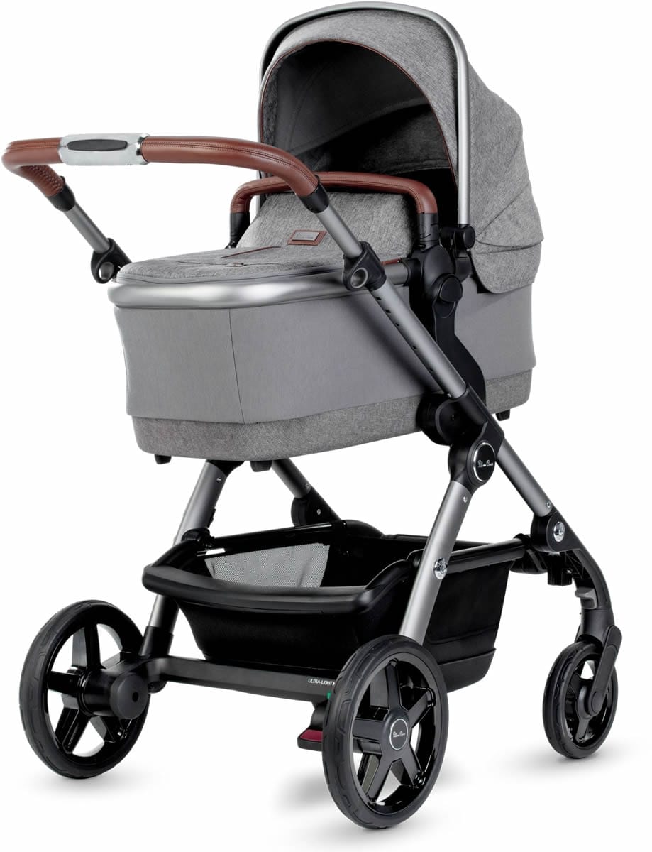 Silver Cross 2021 Wave Double Stroller - Zinc - SX2233-ZCUS-DBL
