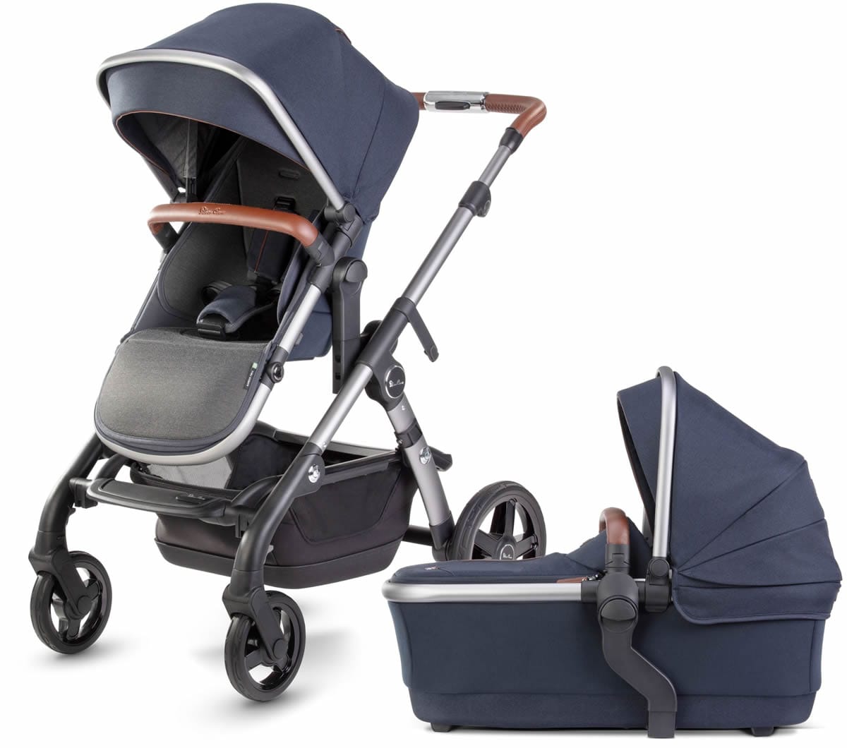 Silver Cross 2021 Wave Single-to-Double Stroller - Indigo - SX2233-IGUS
