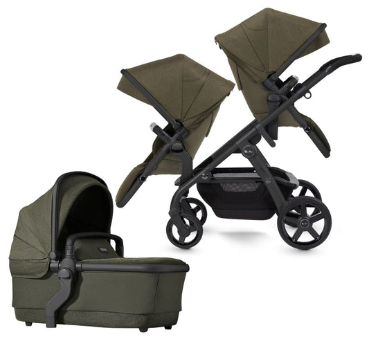 Silver Cross Wave Double Stroller Bundle - Cedar - SX2280-CDUS-SX2278-CDUS