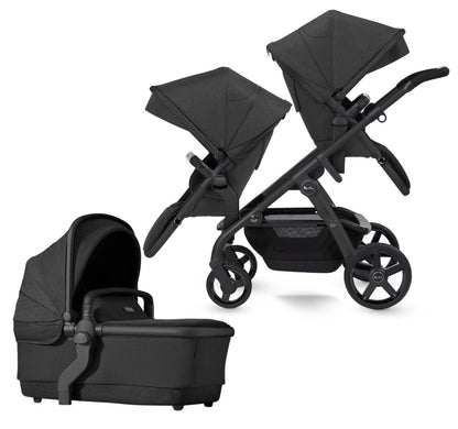 Silver Cross Wave Double Stroller Bundle - Onyx - SX2280-OXUS-SX2278-OXUS