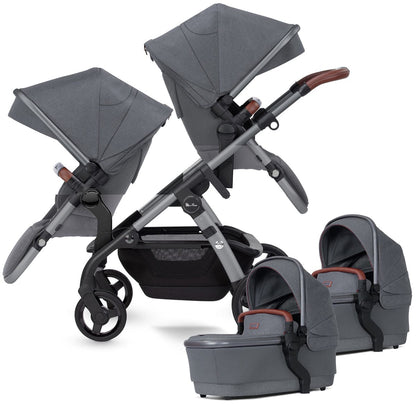 Silver Cross Wave Twin Stroller Bundle - Lunar - SX2280-LUUS-SX2278-LUUS-SX2277-LUUS