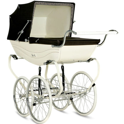 Silver Cross Balmoral Classic Pram - Cream & Brown - SX641-US