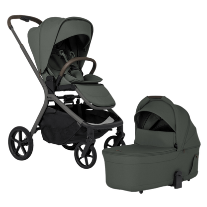 Silver Cross Breez Modular Stroller + Bassinet Bundle - Pewter - SX2349-PWUC-SX2350-PWUC