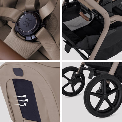 Silver Cross Breez Modular Stroller - Champagne - SX2349-CPUC