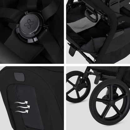 Silver Cross Breez Modular Stroller - Onyx - SX2349-OXUC