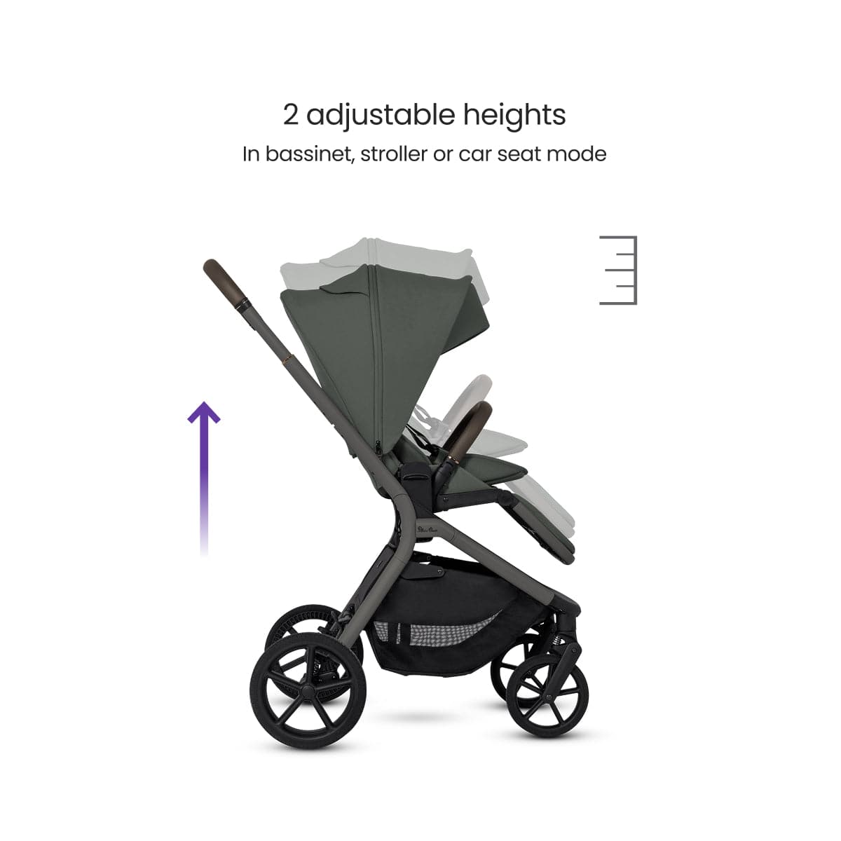 Silver Cross Breez Modular Stroller - Pewter - SX2349-PWUC