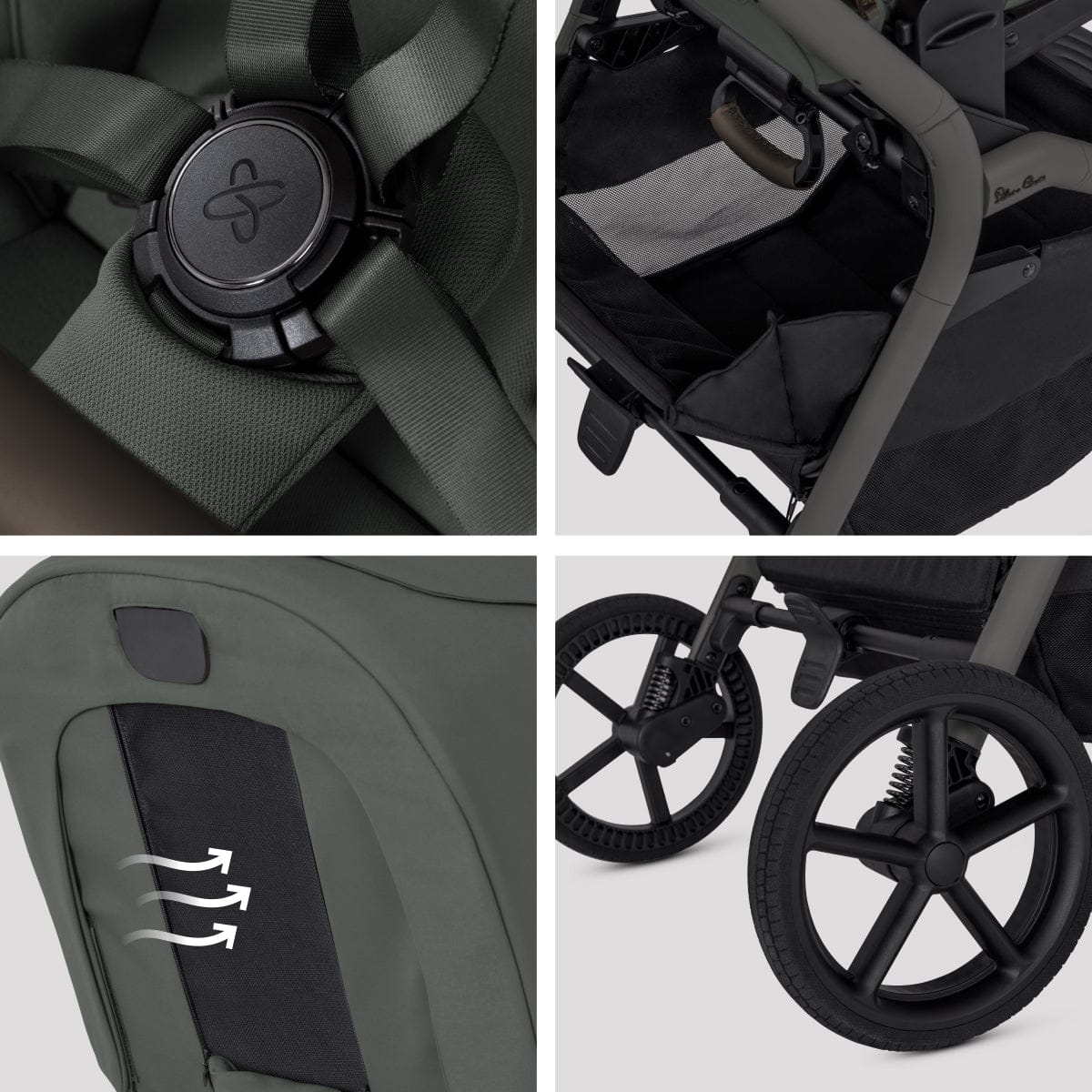 Silver Cross Breez Modular Stroller - Pewter - SX2349-PWUC