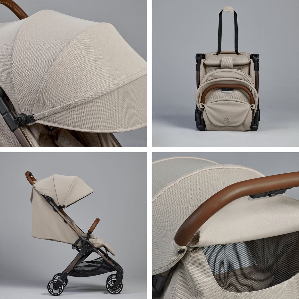 Silver Cross Clic Compact Stroller - Latte - SX2334-LTUC