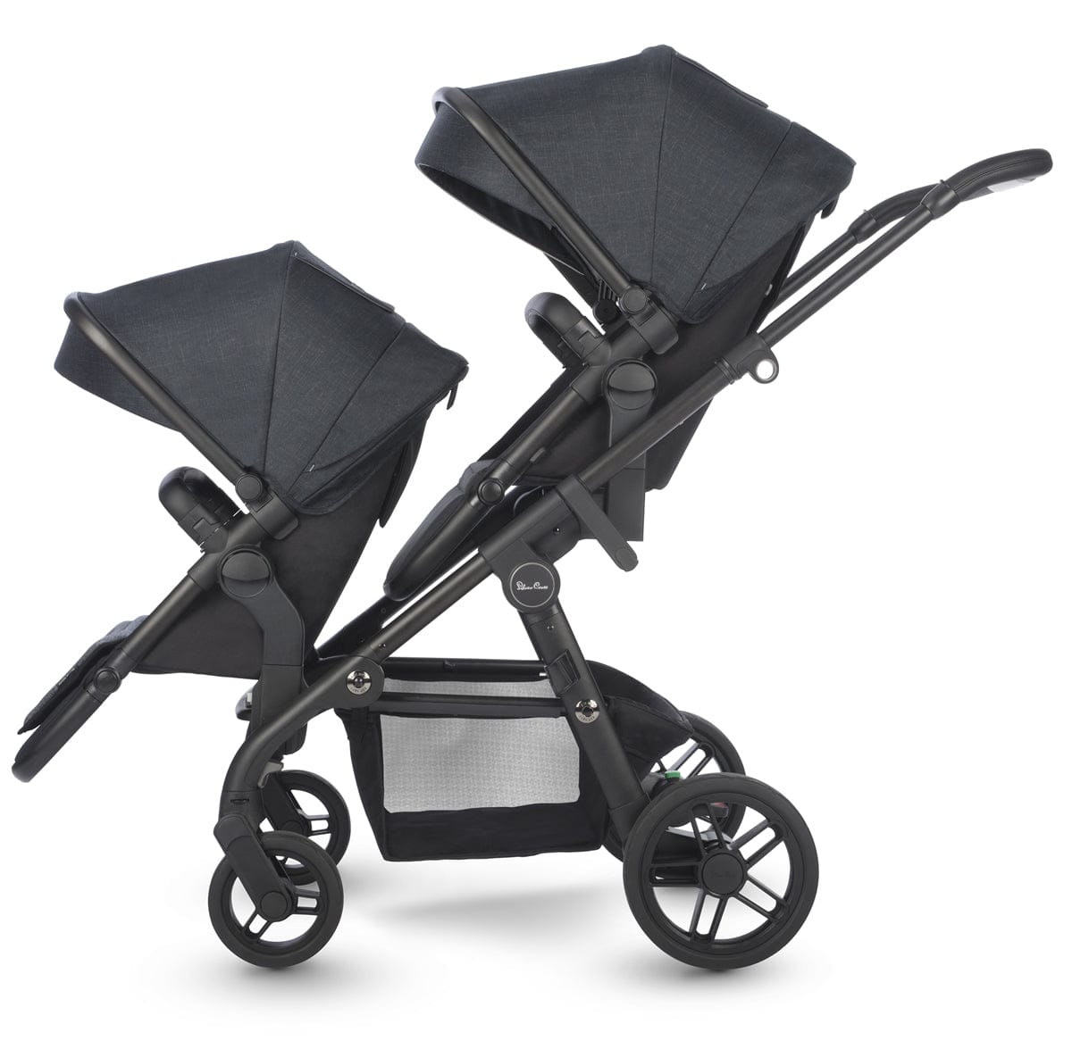 Silver Cross Coast Double Stroller - Flint - SX2164-FTUS-SX2144-FTUS