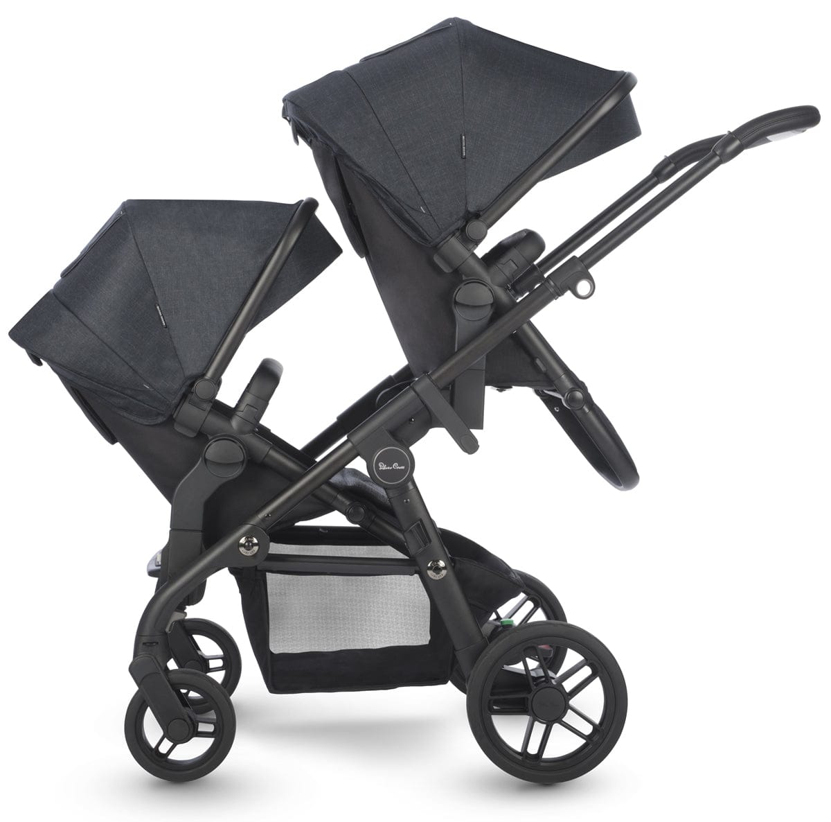 Silver Cross Coast Double Stroller - Flint - SX2164-FTUS-SX2144-FTUS