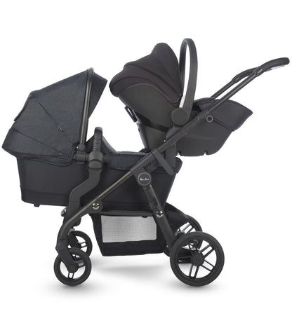 Silver Cross Coast Double Stroller - Flint - SX2164-FTUS-SX2144-FTUS