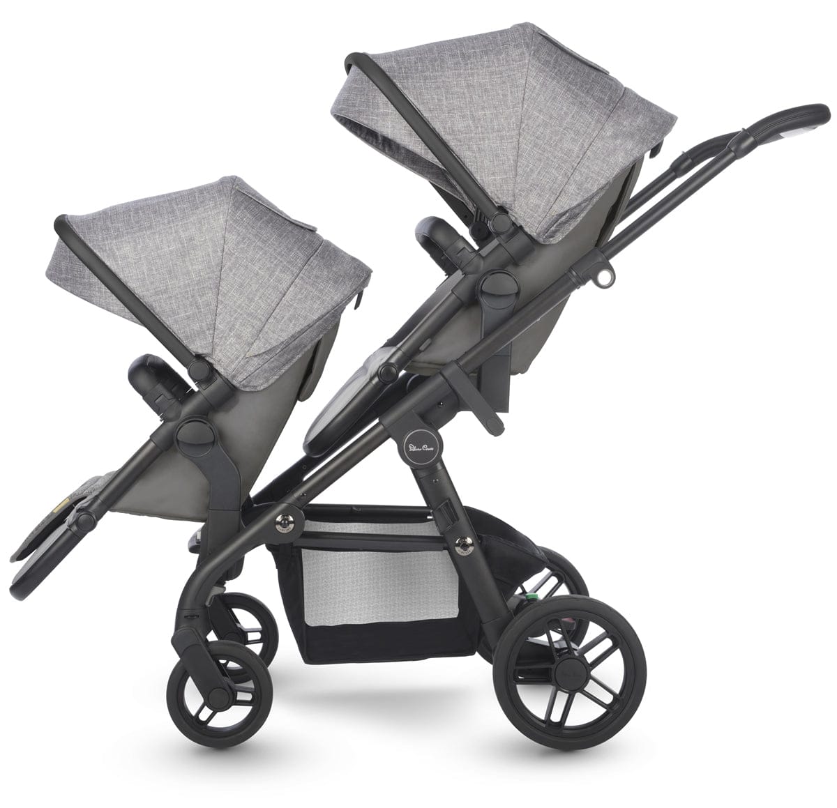 Silver Cross Coast Double Stroller - Limestone - SX2164-LIUS-SX2145-LI3