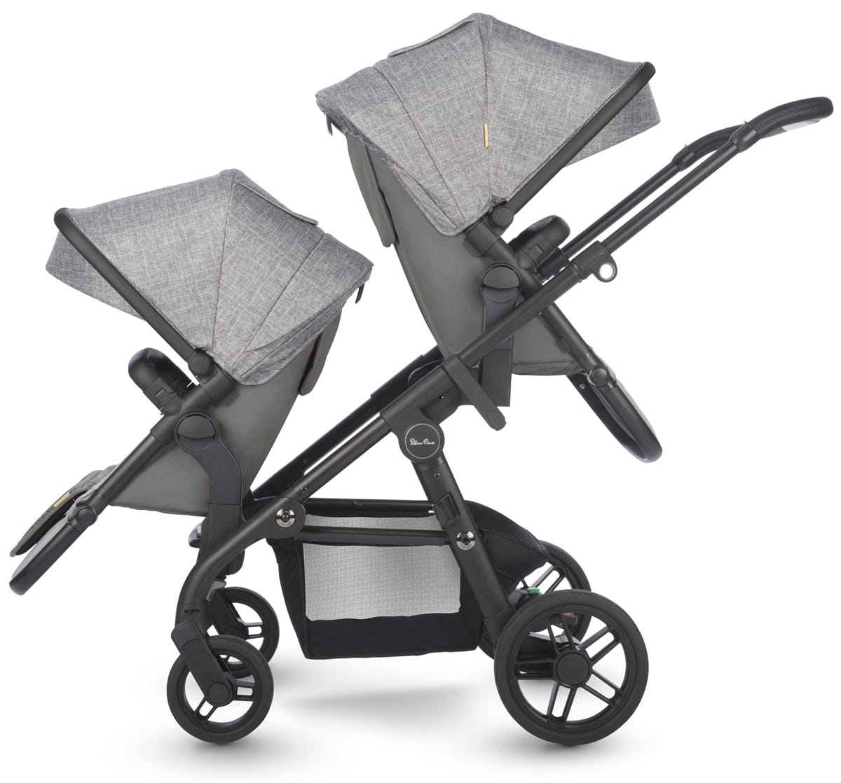 Silver Cross Coast Double Stroller - Limestone - SX2164-LIUS-SX2145-LI3