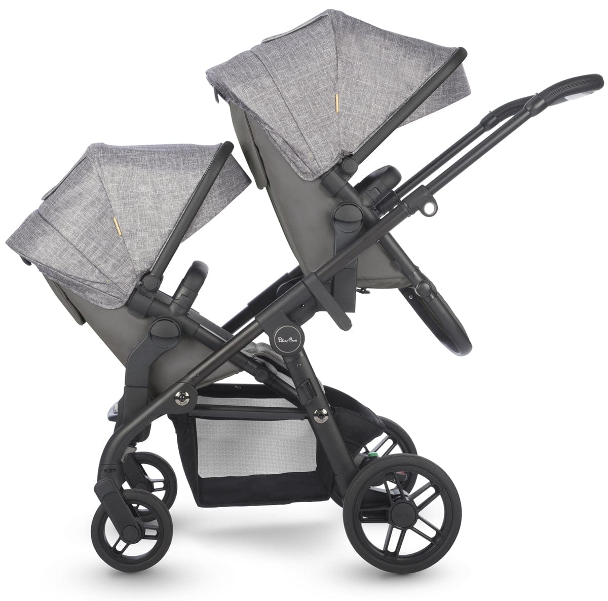 Silver Cross Coast Double Stroller - Limestone - SX2164-LIUS-SX2145-LI3