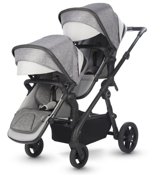 Silver Cross Coast Double Stroller - Limestone - SX2164-LIUS-SX2145-LI3
