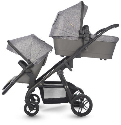 Silver Cross Coast Double Stroller - Limestone - SX2164-LIUS-SX2145-LI3