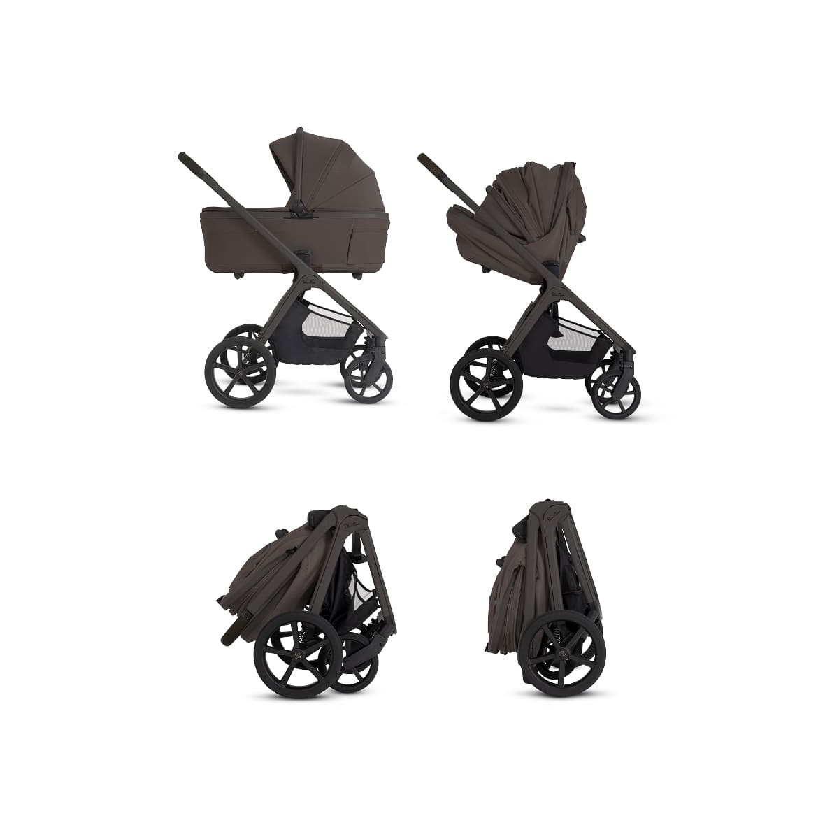 Silver Cross Cove 2 Compact Bassinet - Chocolate - SX2353.CTUC