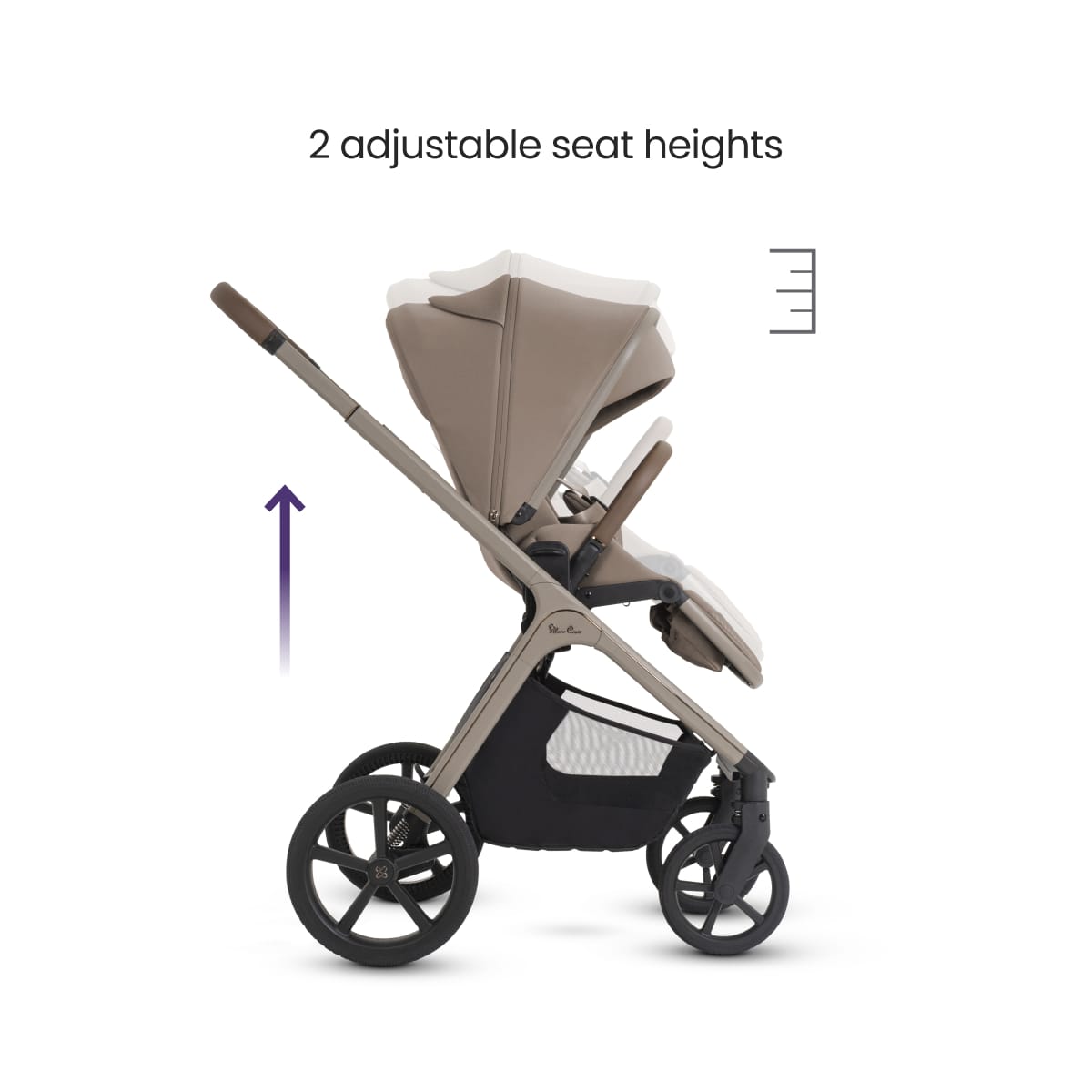 Silver Cross Cove 2 Full-Size All-Terrain Stroller - Champagne - SX2352.CPUC