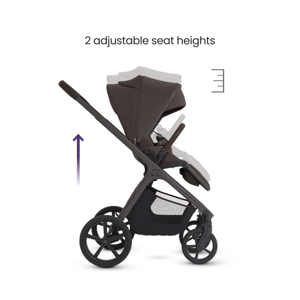 Silver Cross Cove 2 Full-Size All-Terrain Stroller - Chocolate - SX2352.CTUC