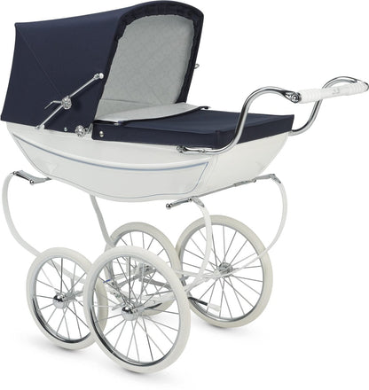 Silver Cross Doll Stroller - White/Navy - SX604-US