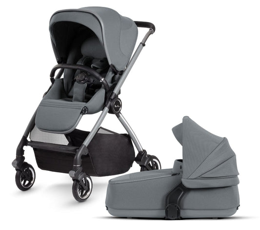Silver Cross Dune Stroller + Compact Bassinet - Glacier - SX2268-GLBNDL