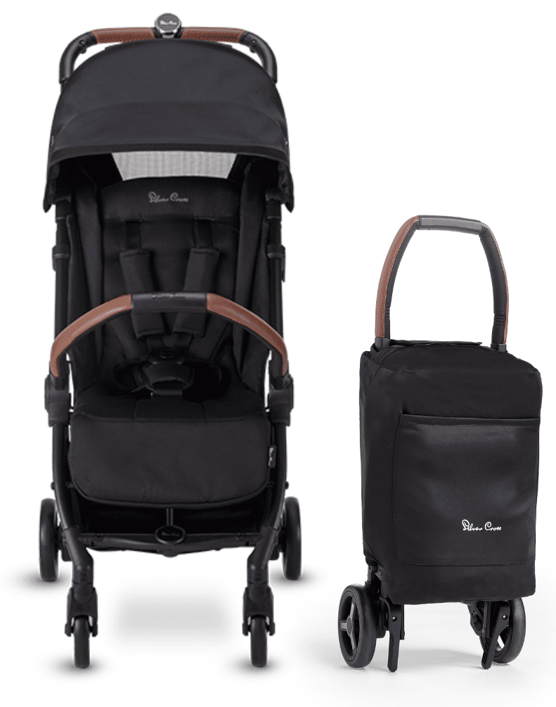 Silver Cross Jet 4 Ultra Compact Stroller - Black - SX2293-BKUS