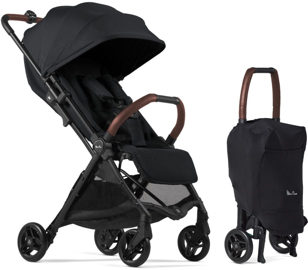Silver Cross Jet 5 Ultra Compact Stroller - Black - SX2307-OBUC