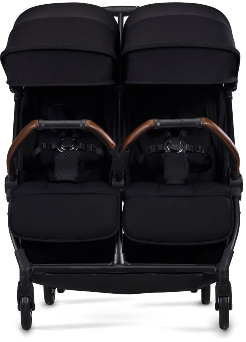 Silver Cross Jet Lightweight Double Stroller - Black - SX2342-BKUC