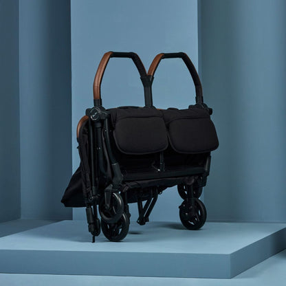 Silver Cross Jet Lightweight Double Stroller - Black - SX2342-BKUC