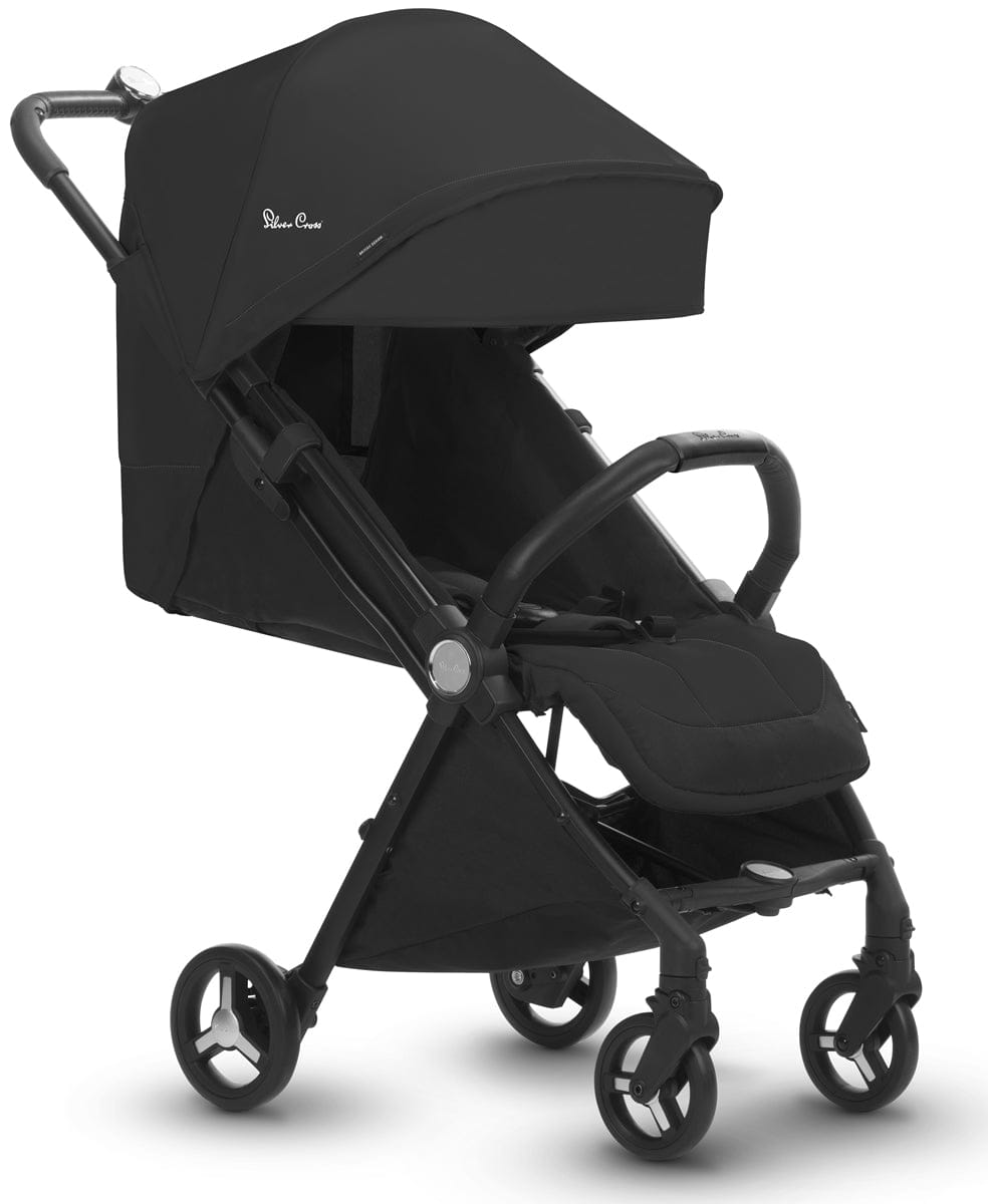 Silver Cross Jet Ultra Compact Stroller 2019 Ebony - sx2133-ebus