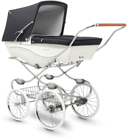 Silver Cross Kensington Pram - White / Navy - SX6097-US
