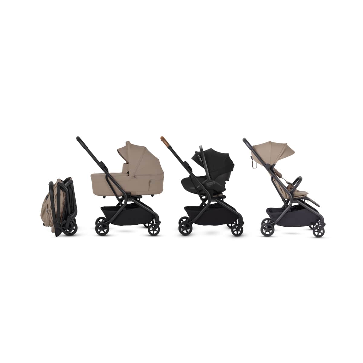 Silver Cross Nia Compact Bassinet - Champagne - SX2348-CPUS