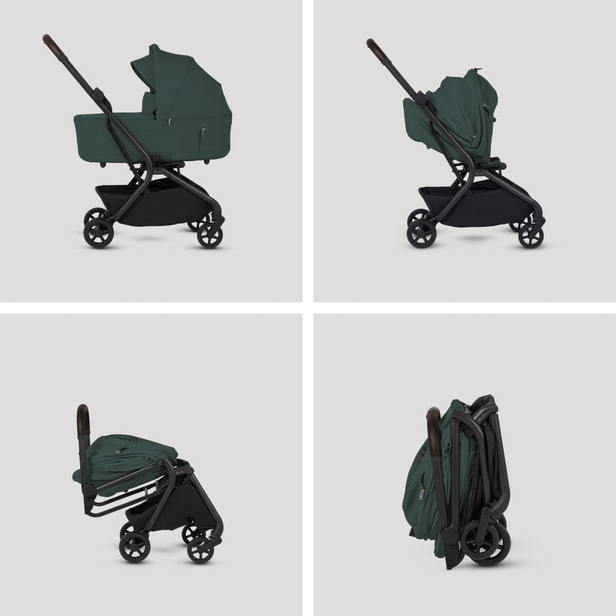Silver Cross Nia Compact Bassinet - Conifer - SX2348-CFUS
