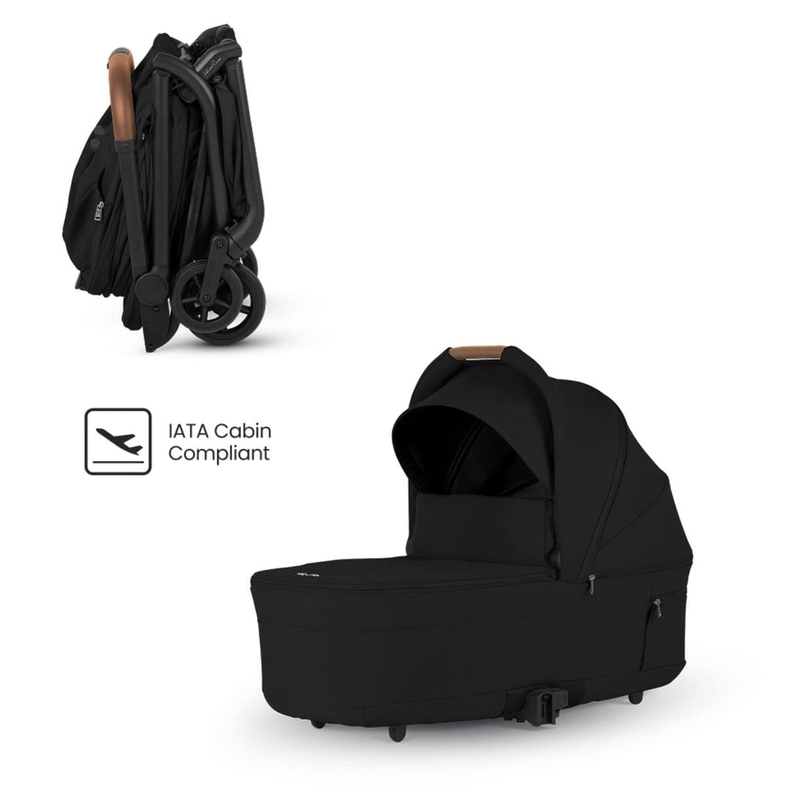 Silver Cross Nia Compact Bassinet - Onyx - SX2348-OXUS