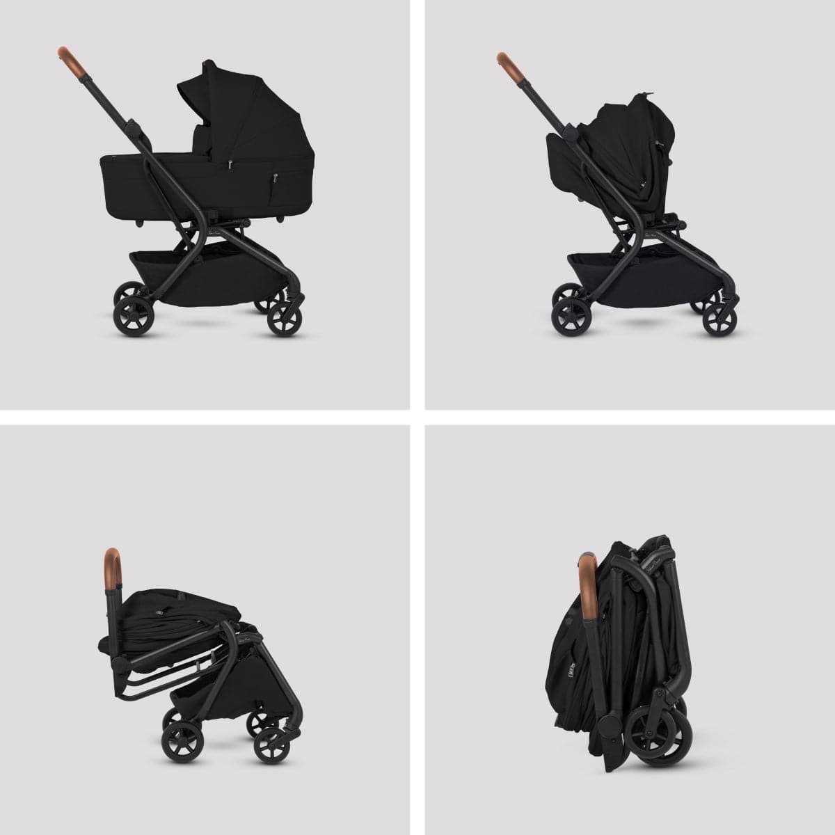 Silver Cross Nia Compact Bassinet - Onyx - SX2348-OXUS