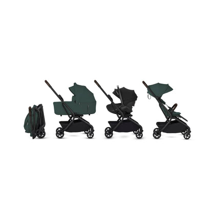 Silver Cross Nia Compact Travel Stroller + Bassinet Bundle - Conifer - SX2347-CFUC-SX2348-CFUS